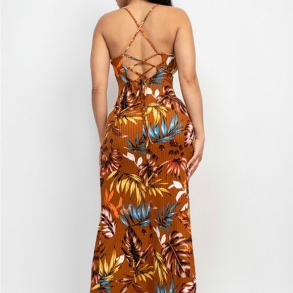 Brown maxi dress - Picture 2 of 12